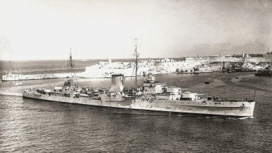 HMS Ajax, Malta, 1943