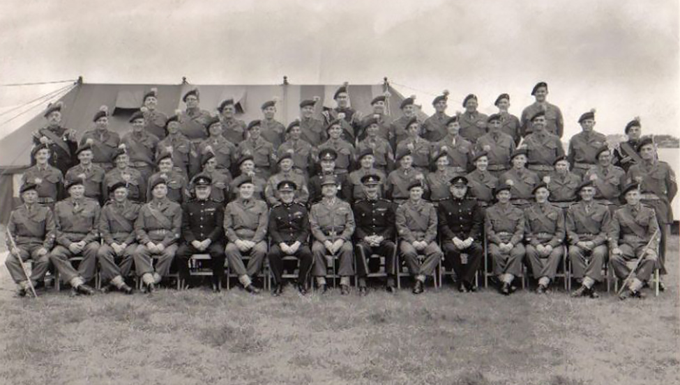 5th Batallion Lancashire Fusiliers. Geoffrey Rothband centre right.